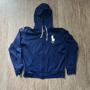 Ralph Lauren Polo Jacket
Blue w/ white accents
Size M